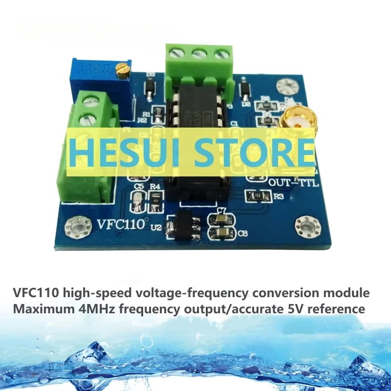 High speed voltage frequency conversion module VFC110 voltage to frequency internal with 5V reference up to 4M output