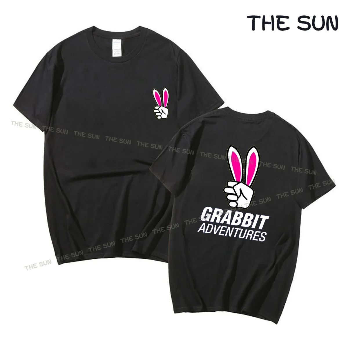 

Summer Men's T-shirt Cartoon Print T-shirt Casual Short Sleeve Cotton Men's and Women's Fashion Round Neck Top