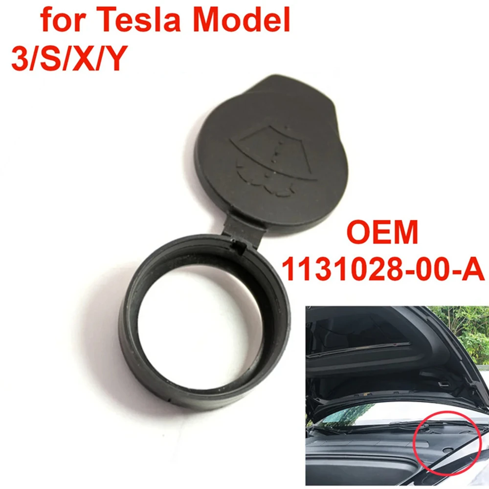 

Car Windshield Washer Tank Bottle Cover for Tesla Model 3 S X Y 2017-2023 Fluid Reservoir Cap 1131028-00-A for Model S Y X