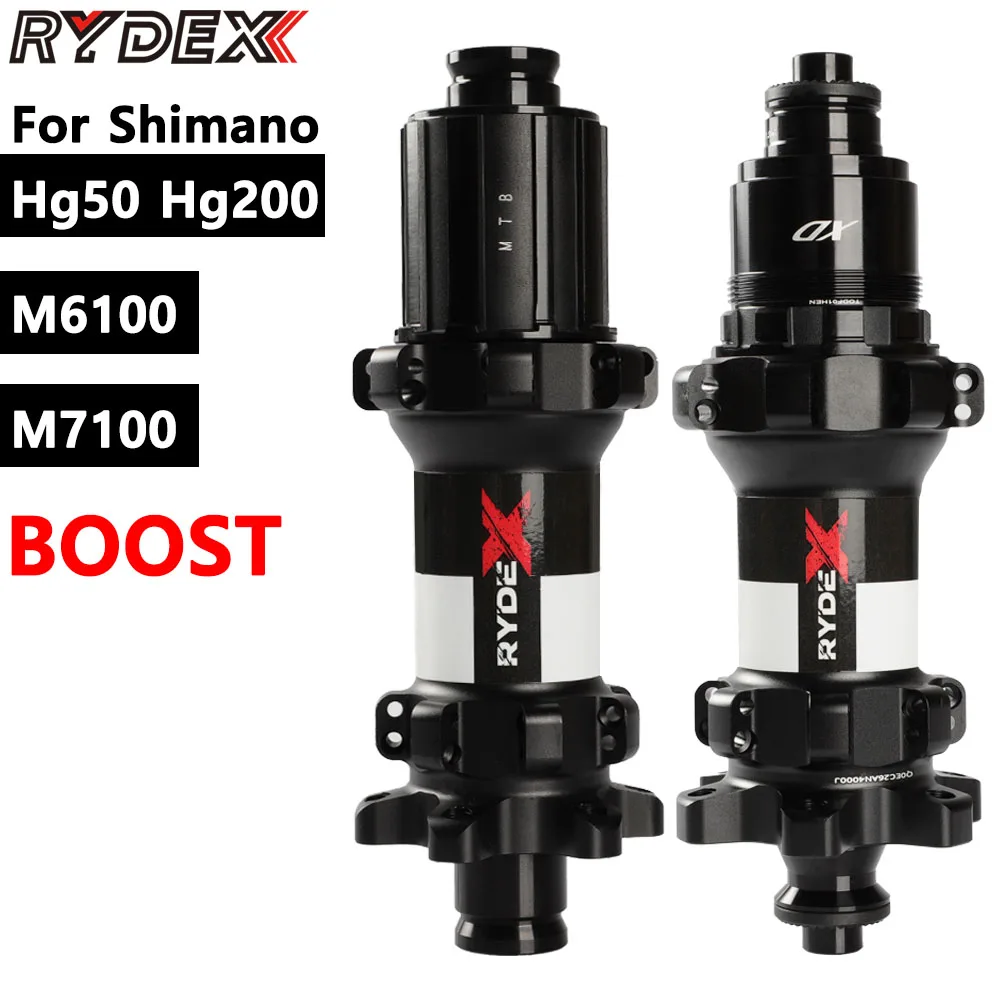 RYDEX Mtb Hub Ratchets 12x148 Rear Boost, прямые спицы, 28-лунтовая шумная кассетная втулка для Shimano Hg50 Hg200 M6100 M7100