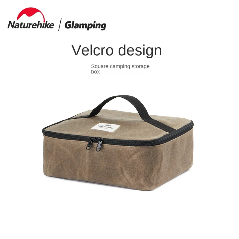 Naturehike-Outdoor Camping Equipment Storage Box, Square Storage Bag, Travel Accessories, Sundries Bag