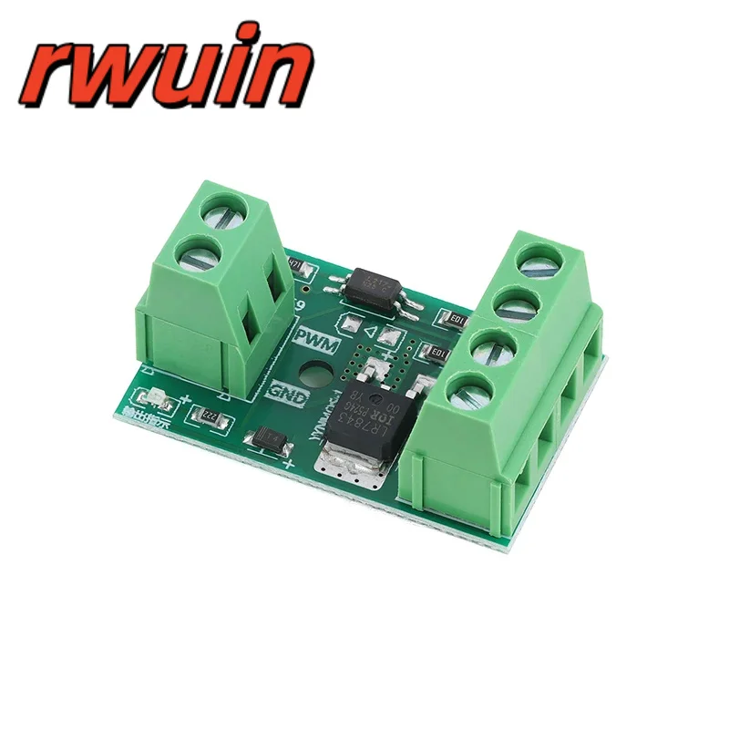 5pcs/1pc FET driver module PWM switch control board high power MOS transistor optocoupler isolation  0–15KHz PWM frequency