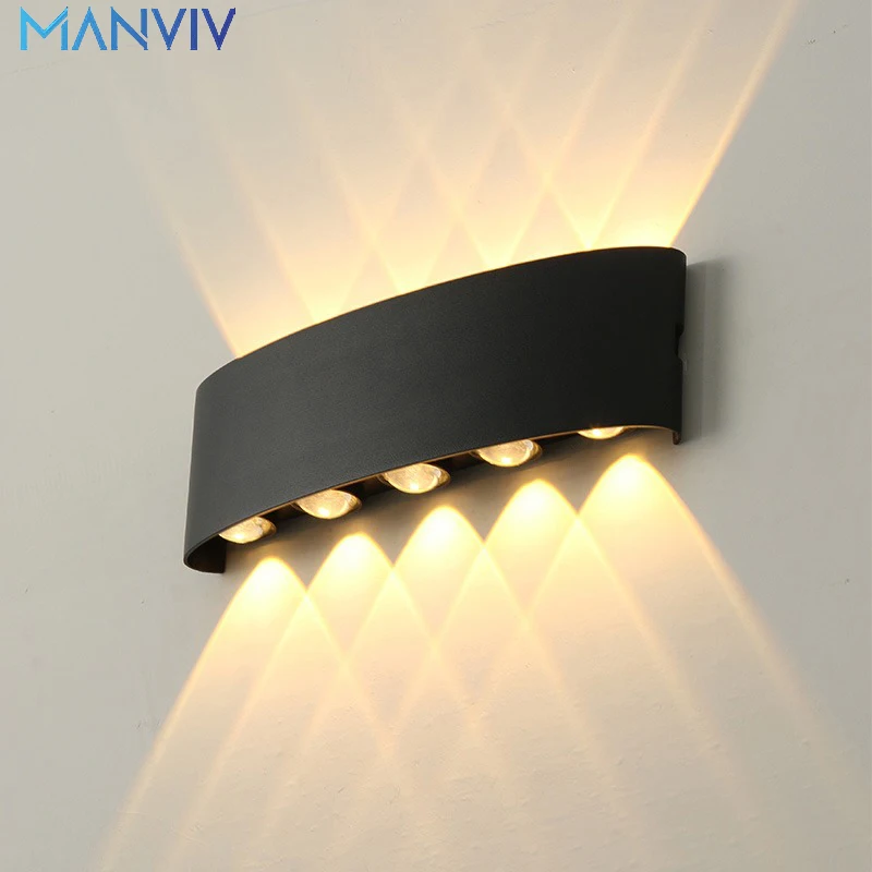 MANVIV Wall Lamps Outdoor Lights for Bedroom Up and Down 2/4/6/8/10W Wall Light 110V 220V Modern For Stairs Home Accessories