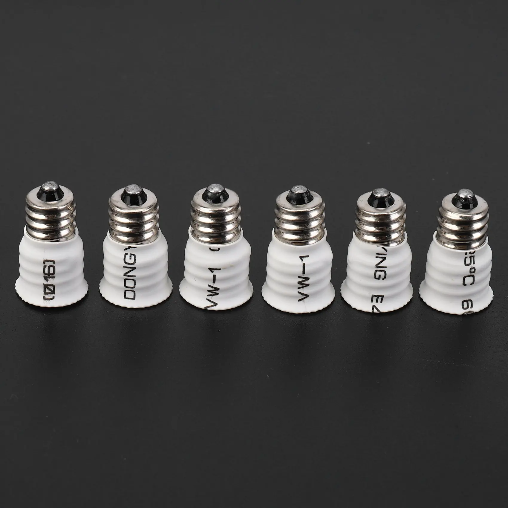 

GIGI 6-Pack E12 To E14 White Bulb Converter LED Light Holder Lamp Adapter Socket Changer High Quality