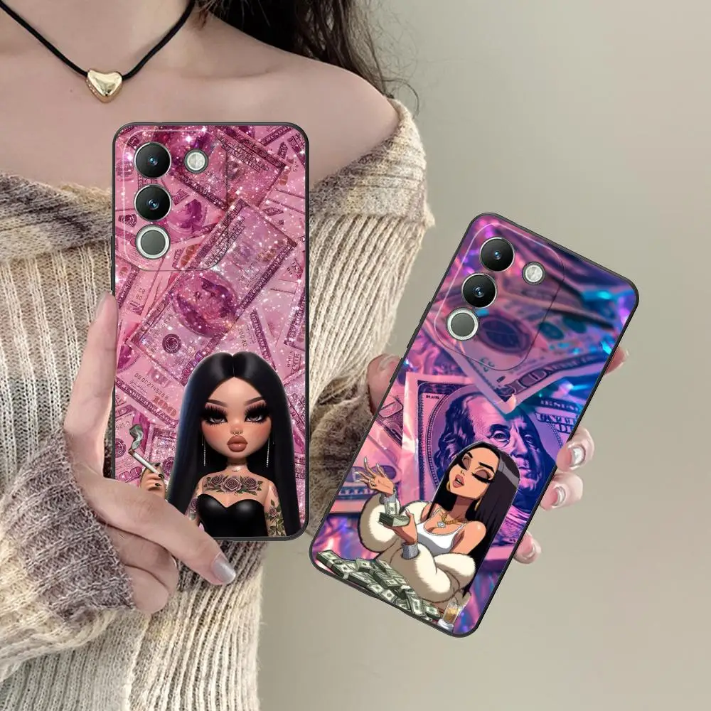 Anime Money Girl Mobile Phone Case For Vivo V60 V50 V40 V30 V29 V27 V25 V23 Pro Lite 5G Colorful Printing Cover Cover Smartphone