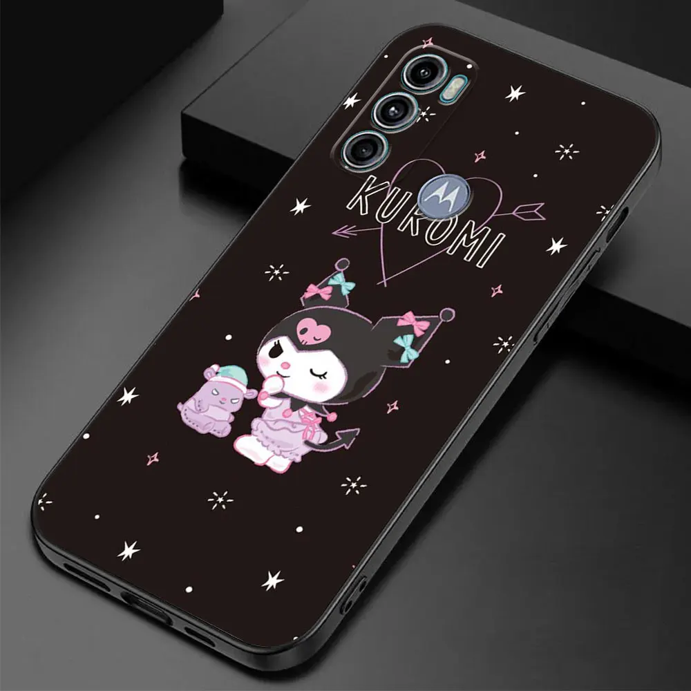 Case for Motorola Moto G22 G200 5G G50 G32 G52 G72 G53 G73 G60 G60s G51 G71 G31 G30 Silicone Sanrio Kuromi Cute Cover