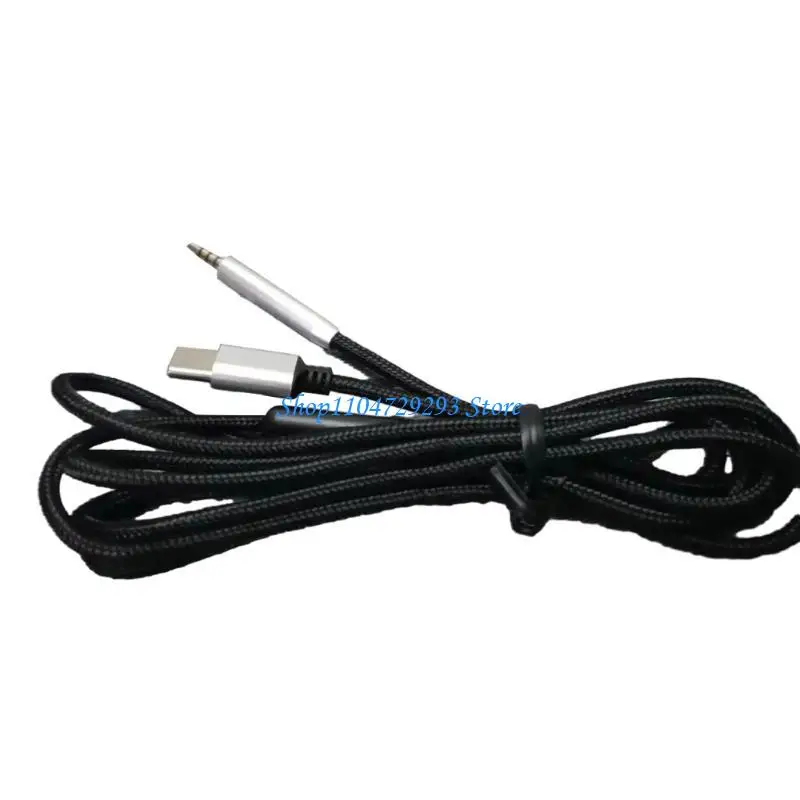 Y2GD Durável USB C (tipo C) a 2,5 mm macho para QC25 qc35ii qc35 qc45 fone ouvido, fios trançados nylon plugue e