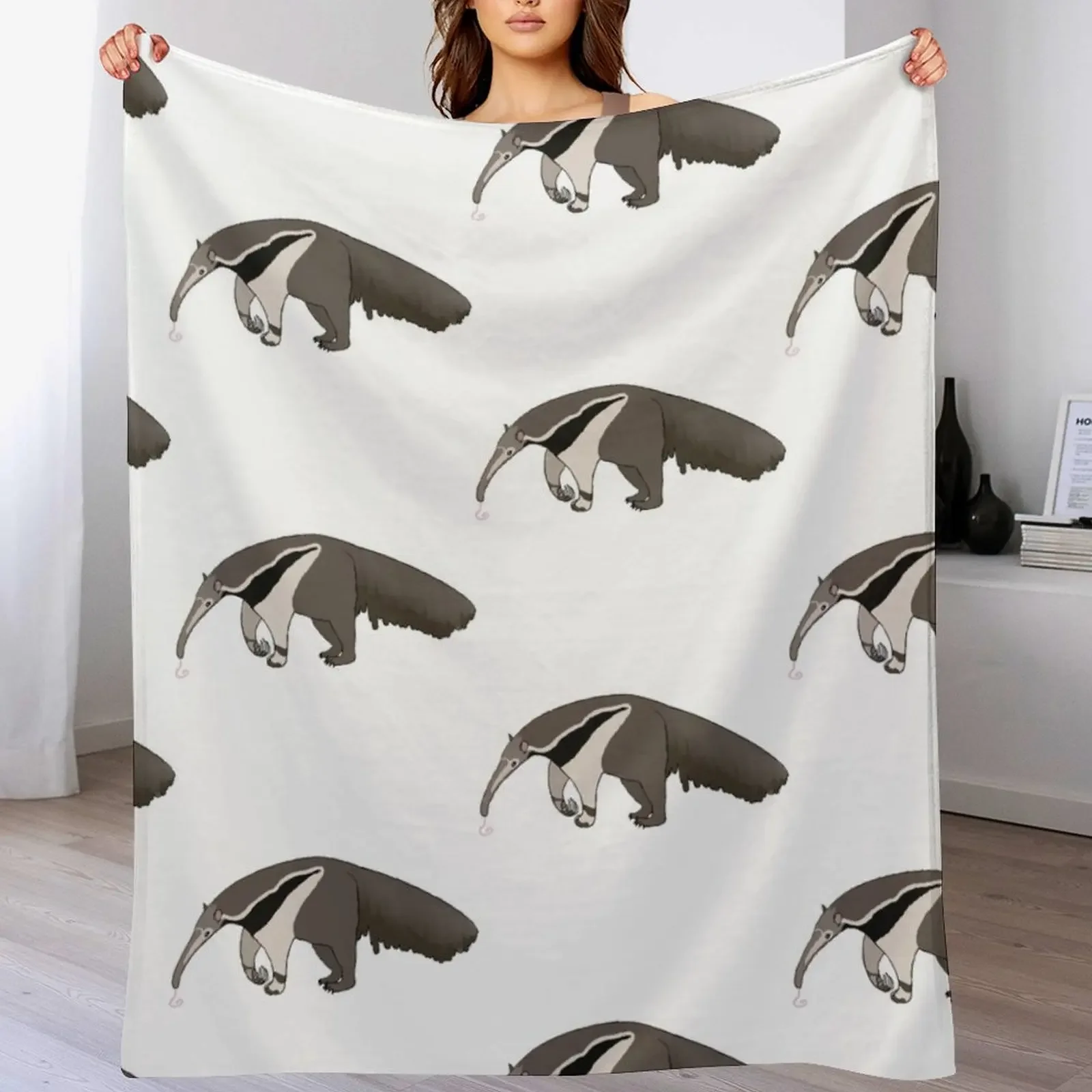 

Anteater Throw Blanket Color Fast Cozy Throw Blanket