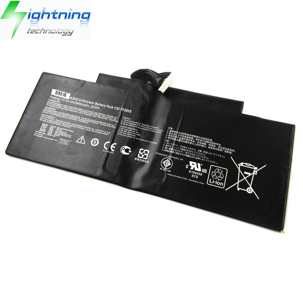 Imagem -03 - Brandnew Genuíno Original C21-tf201x 7.5v 22wh Bateria do Portátil para Asus Tf300tl Tf300tg Tf300t Tf300