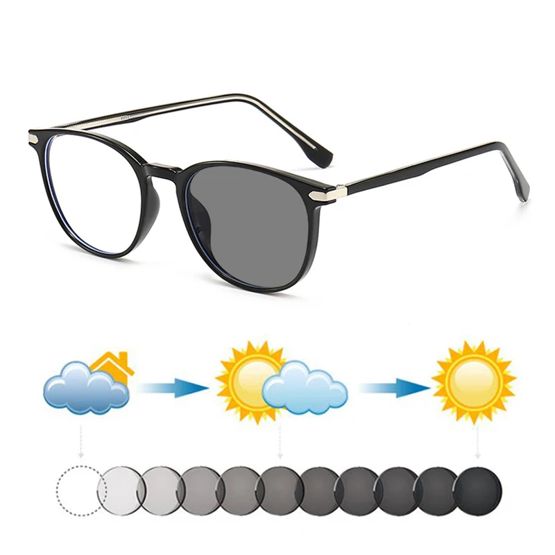 

Новые женские и мужские очки для чтения с фотохромными линзами TR90 в ретро-стиле, солнцезащитные очки для дальнозоркости и пресбиопии, темные очки