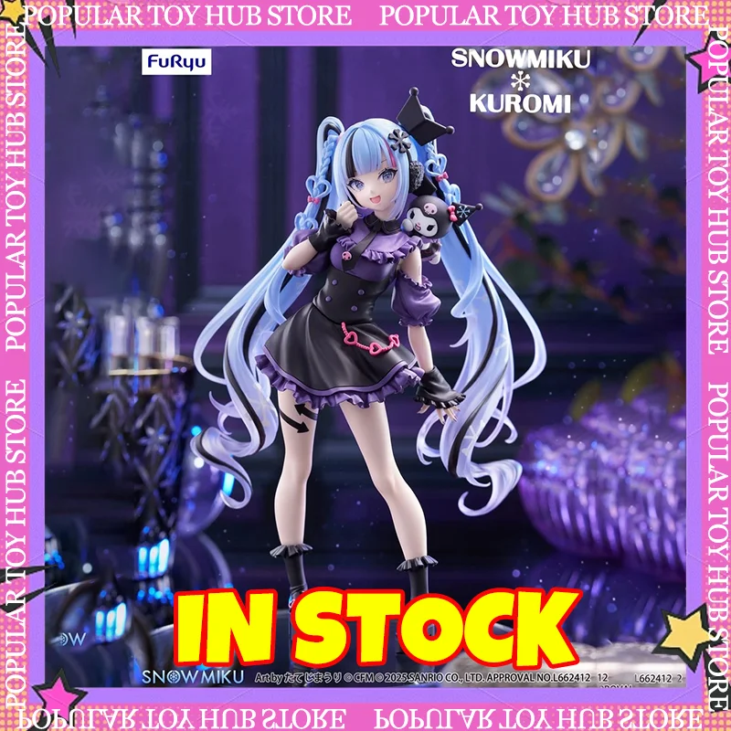 new-in-stock-100-original-furyu-hatsune-miku-kuromi-trio-try-it-anime-figure-action-figurine-model-toy-gift