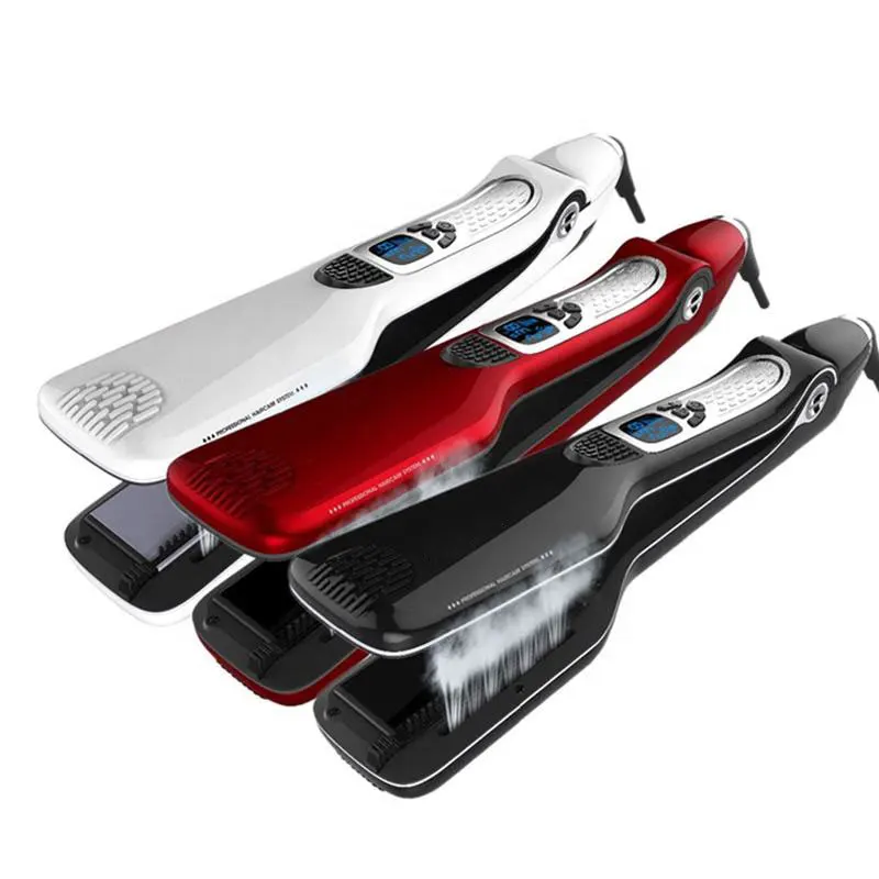 

Hot Electric Hair Straightener Bio IR Hair Straightener Flat Steamer Lisseur Vapeur Professional Steam Flat Iron