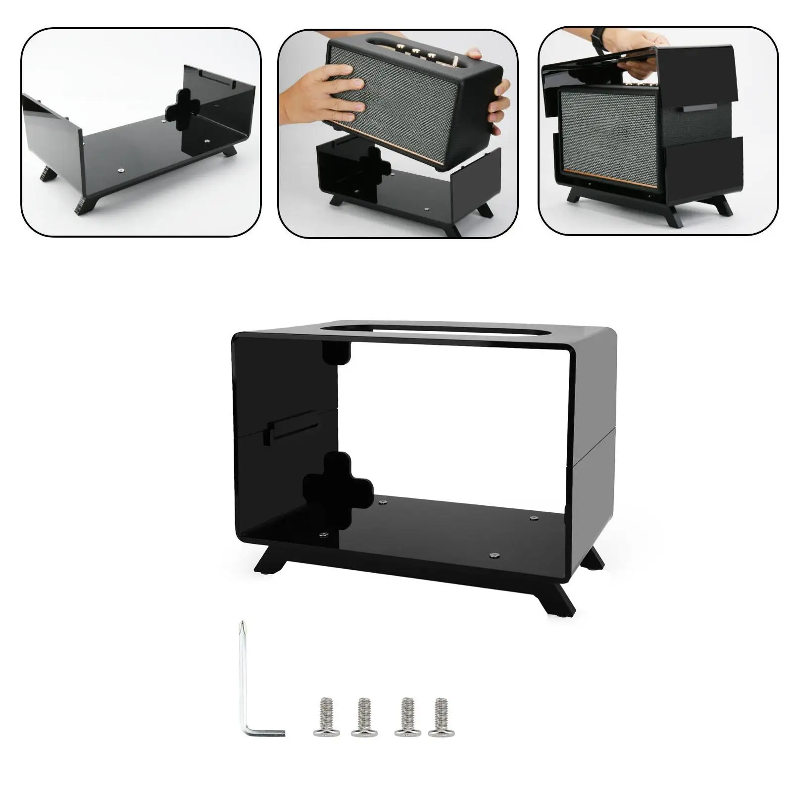Акриловая стойка для динамиков, экономящая место, многофункциональная для студийного стола, общежития
