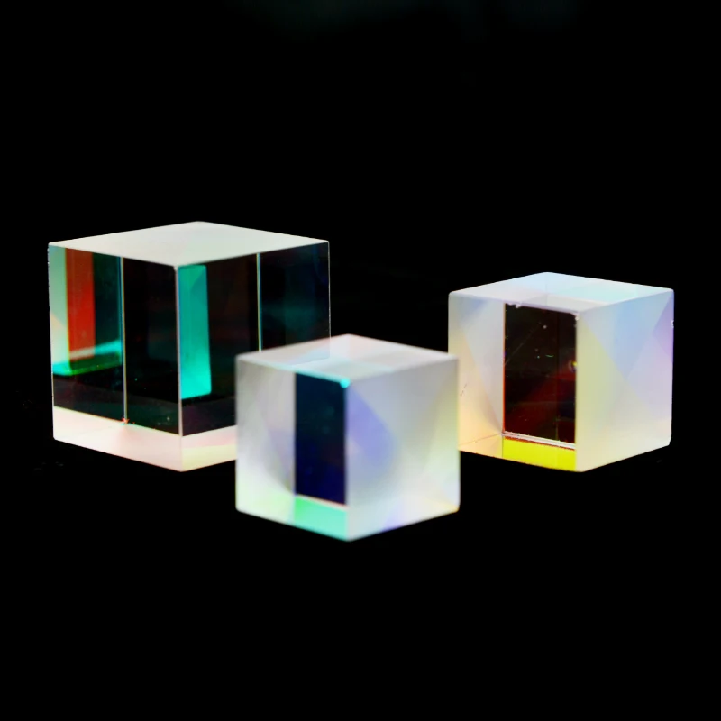 1pc 22x23mm 34x30mm Defective Dichroic X-cube Optical Prism Cube RGB Splitter Refracted Light Photography