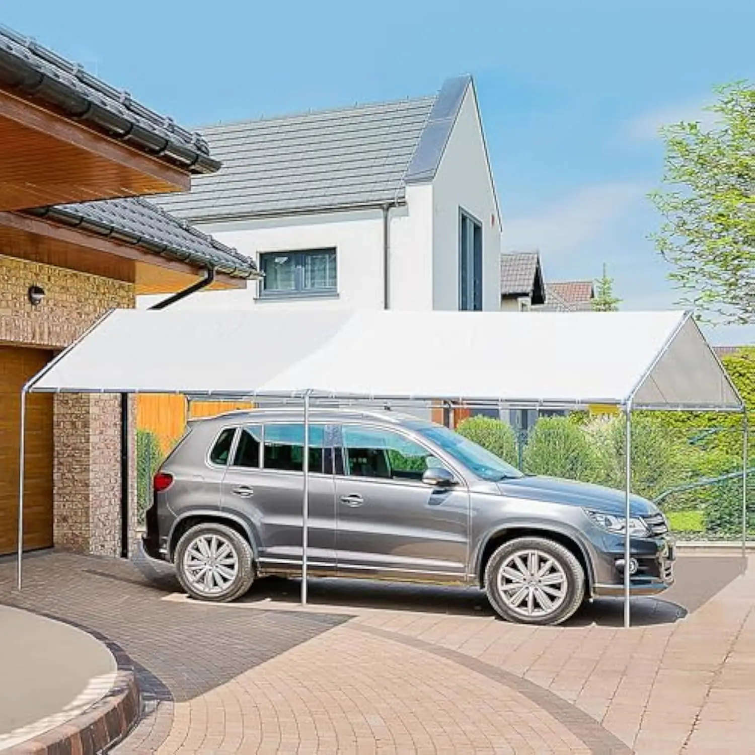 

Portable Carport and Mobile Garage Outdoor Storage Tent for Car Care and Protection for Trade Show Use