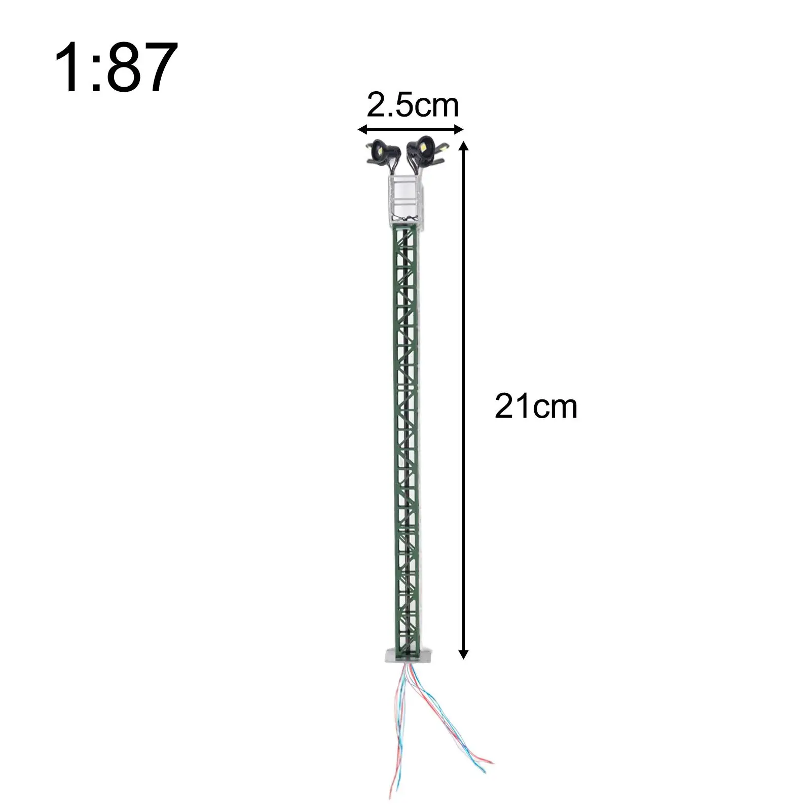 Luci del treno ferroviario in scala 1/87 Calibro HO per accessori da giardino fatato del treno