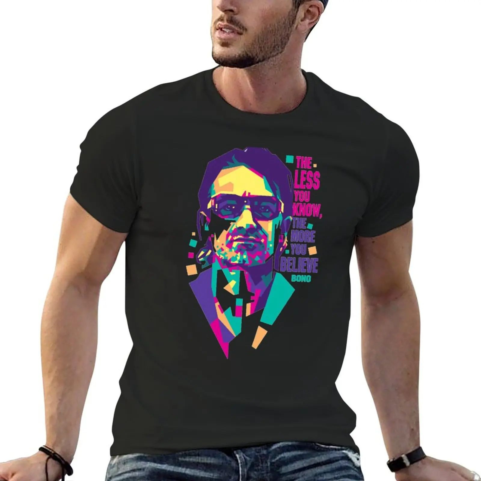 BONO U2 T-Shirt anime stuff essential t shirt shirts graphic funny t shirts men