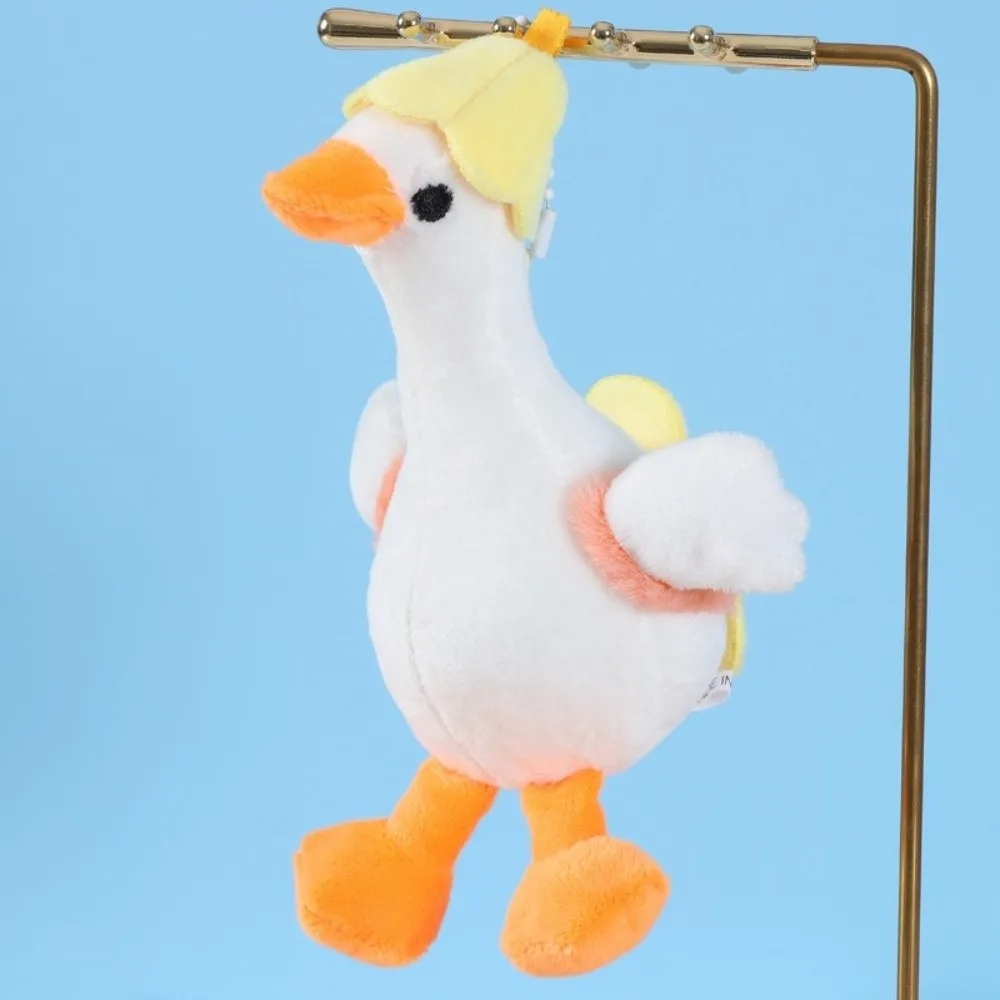 Unique Flower Big White Goose Key Chain Korean Style Animal Pendant Backpack Charms Cartoon Cartoon Women