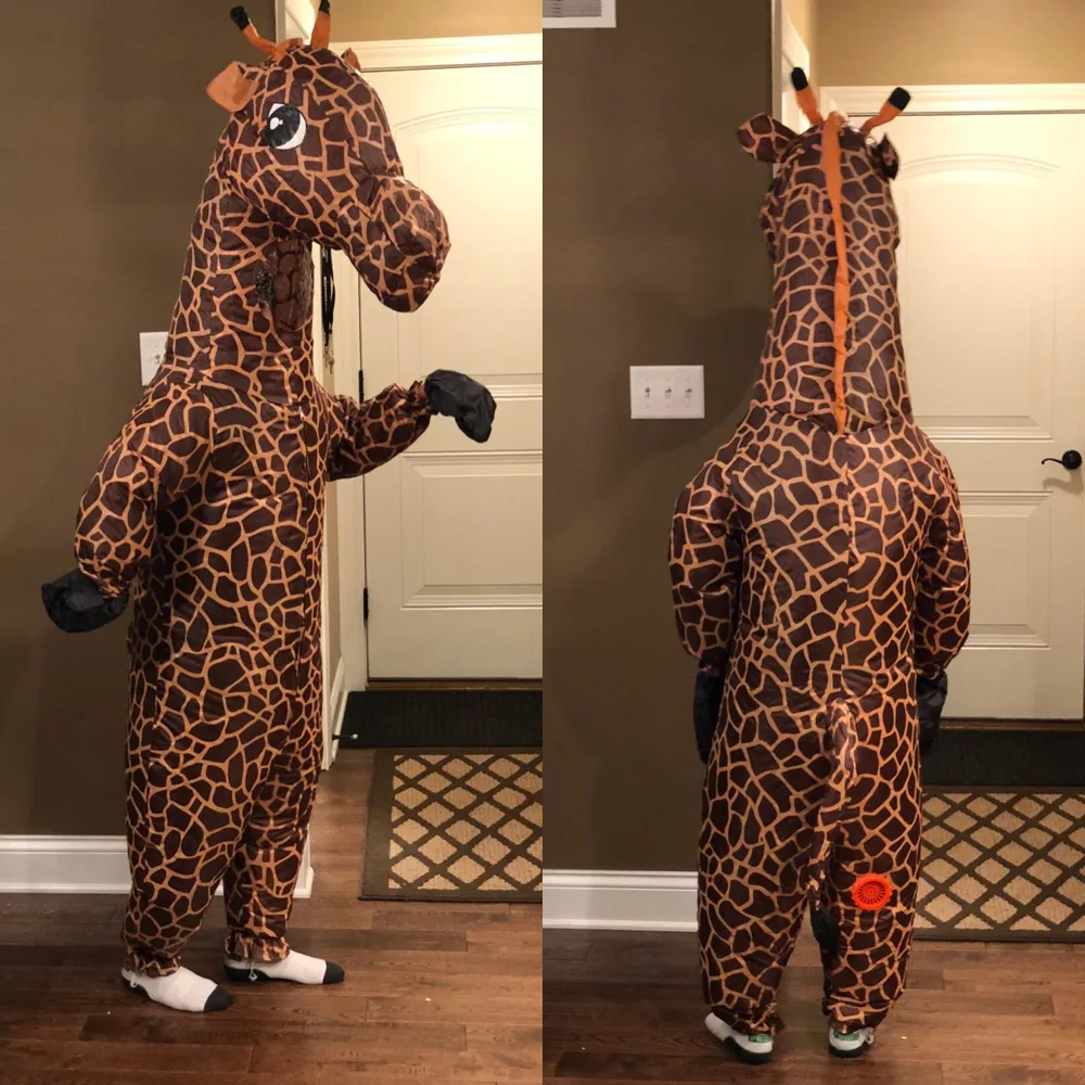 Simbok Inflatable Giraffe Costume Purim Halloween Party Costume Adult Cosplay Suit Fantasy Woman Dress Carnival Mascot Costume