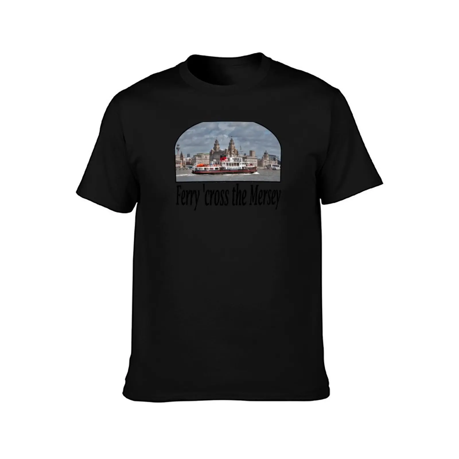 Ferry 'cross the Mersey T-Shirt Summer Casual Cotton Tee Oversized Streetwear Tops Vintage Graphic Print Unisex Men Women