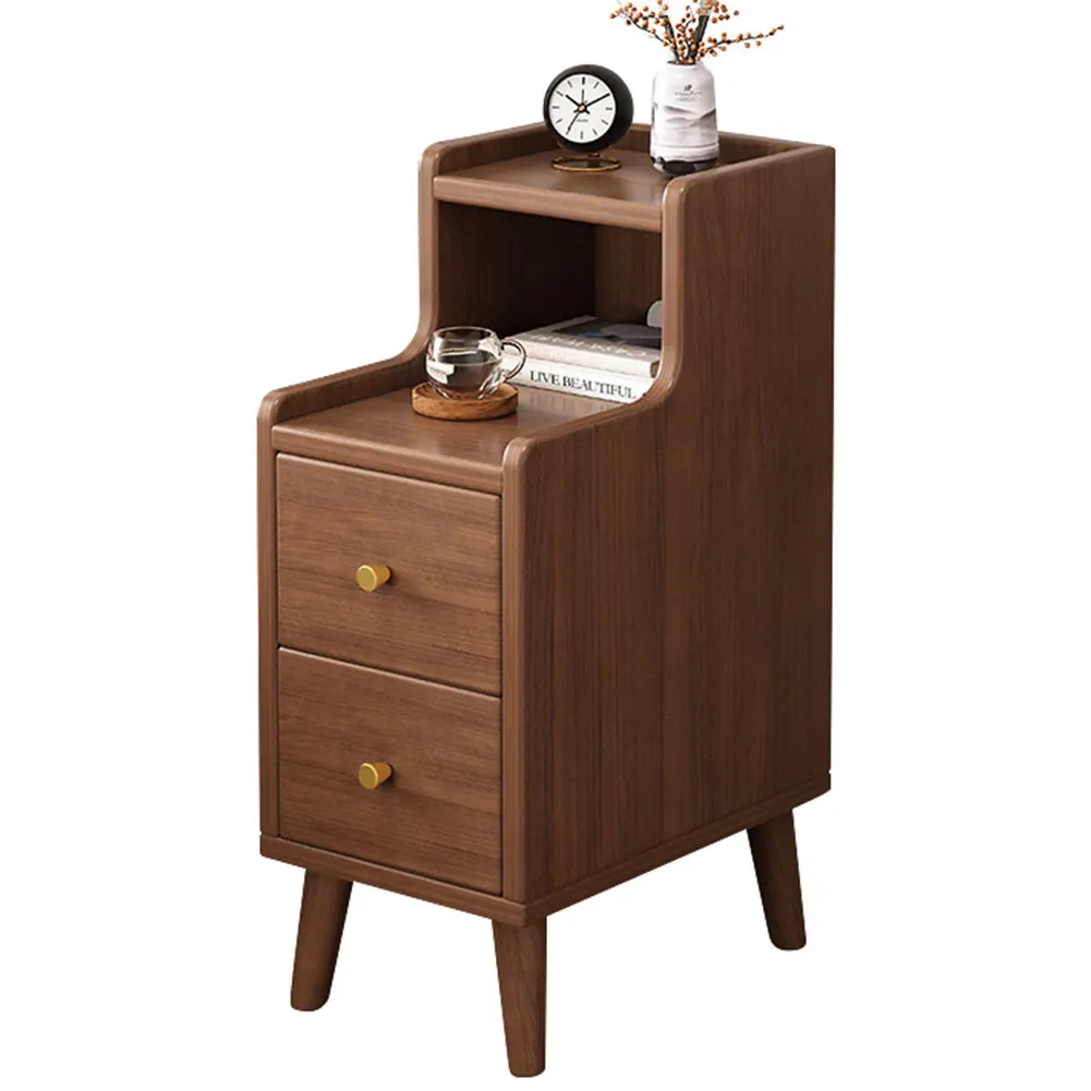Simple Decorative Table with Storage Space Modern Narrow Nightstand Bedside Storage Small Cabinet for Bedroom image 2