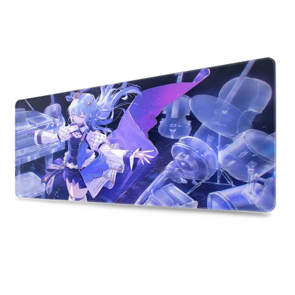 Hoshimachi Suisei Hololive Anime Girl Mousepad Large Gaming Mouse Pad LockEdge Thickened Computer Keyboard Table Desk Mat