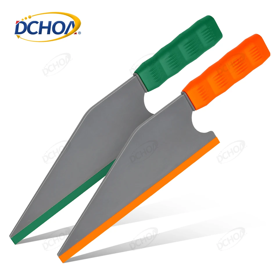 Car Window Glass Squeegee Blade Handled Rubber Window Tint Film Vinyl Wrapping Scraper Water Remove Car Household Cleaning Tool