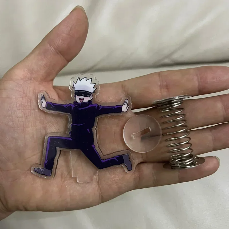 Anime Jujutsu Kaisen Gojo Satoru Shake Stand Modello Double-Sided Marca Acrilico Trasparente Ornamento Da Tavolo Ridurre La Pressione