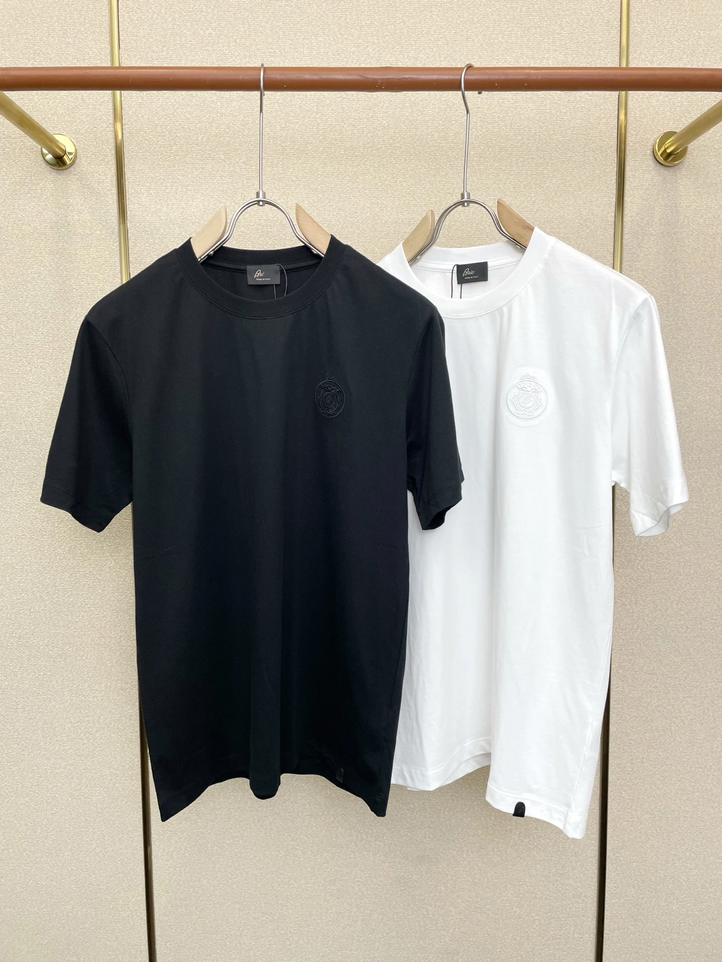 BLLIYOSS T-Shirt men Ice Silk Cotton 2026 SS New ventilate Casual  half  Sleeve Printing Decoration Old Money Essential M-3XL