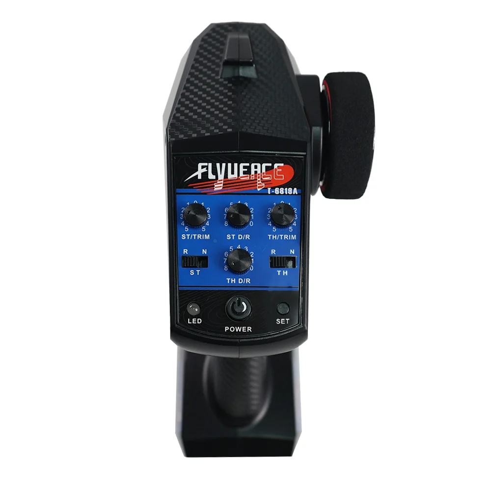 FLYUEACE T-6819A GFSK 2.4 جيجا هرتز 4 CH جهاز إرسال وتحكم عن بعد وجهاز استقبال RX-G4 مناسب لقارب سيارة R/C