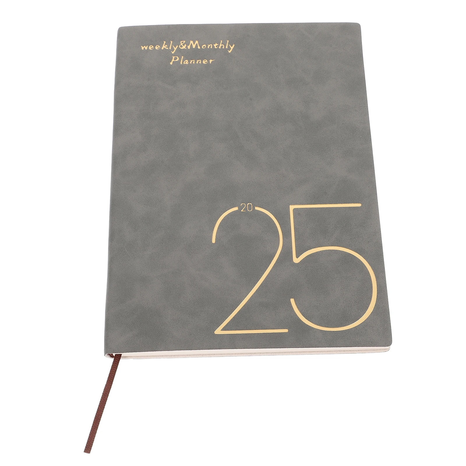 

2025 Household Planner Book Notebook Grey 2025 Planner Modern Household Organizer Portable Academic Office Supply