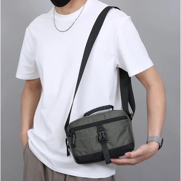 Oxford fabric durable commuting single-shoulder bag - simple, lightweight, water-resistant, hand-held, cross-body bag