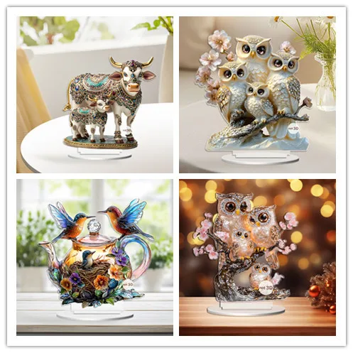 

New Mother's Day Animal Edition Mother and Child Love Tabletop Ornament Decorative Family Party Ornament