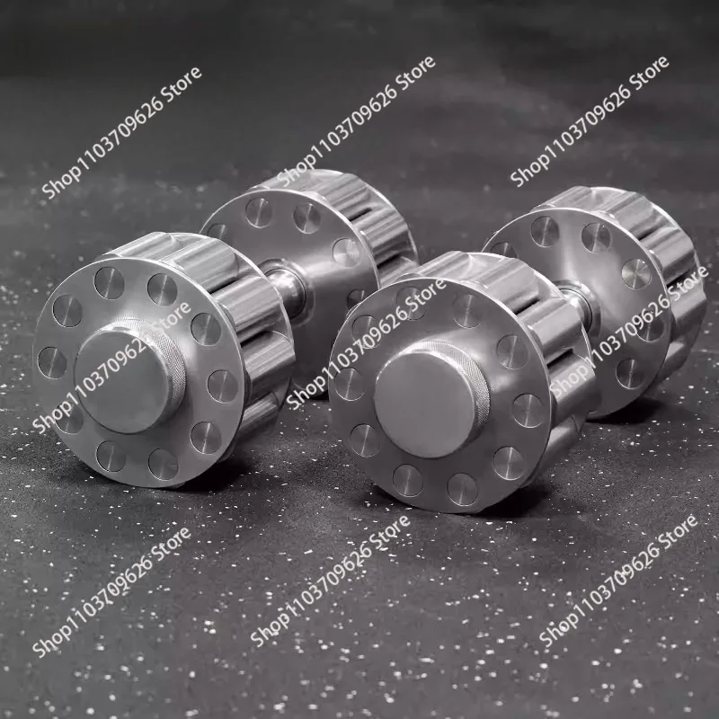 

Stainless steel, adjustable quick release rotating dumbbells, fitness equipment, home training, adjustment
