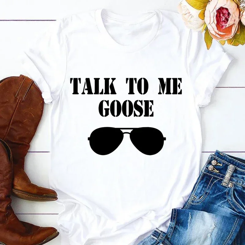 Top Gun Maverick Goose Women T Shirt Girl Harajuku Korean Style Graphic Tops Kawaii Female T-shirt Drop Ship