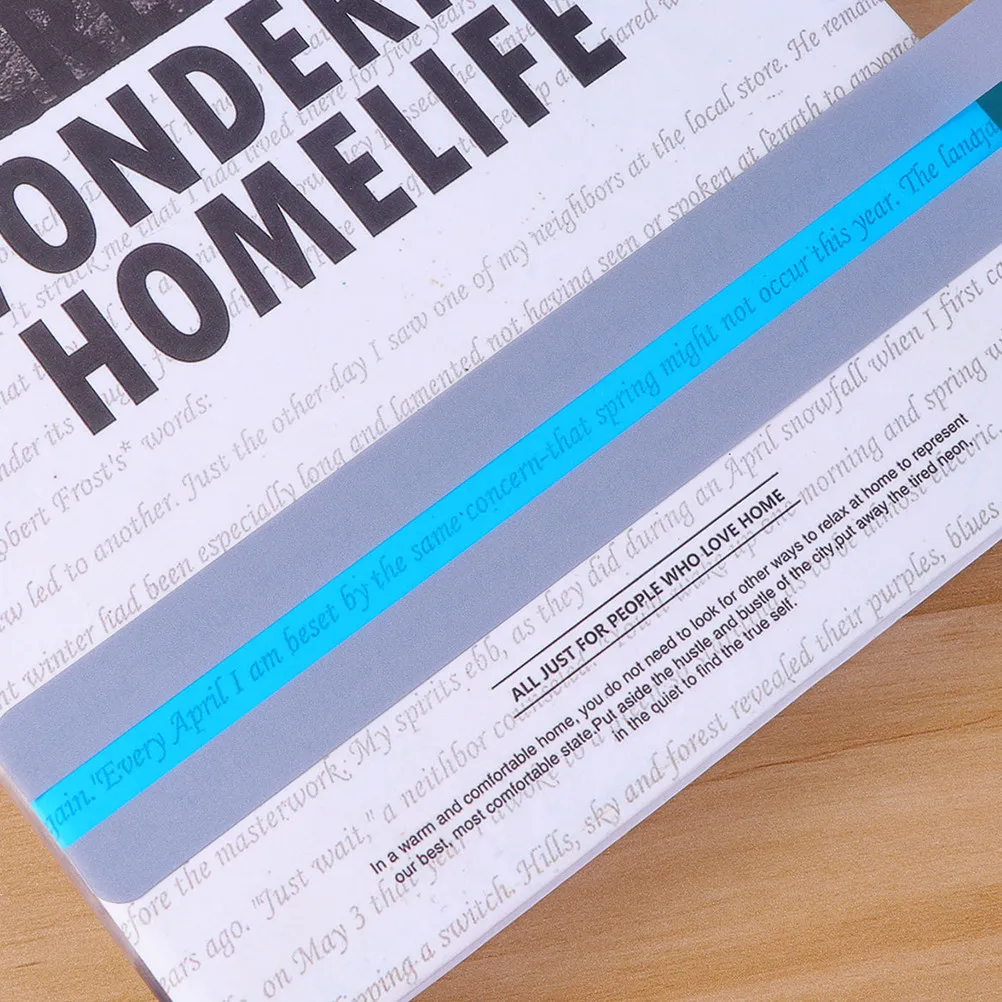 

32Pcs Premium PVC Bookmarks Clear Waterproof Bookmarks for Office School Decorative Book Accessories Modern Style