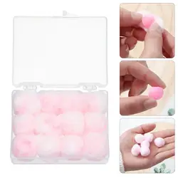 2/4/6/12/20PCS Gift Soft Wax Cotton Earplugs Wax Kneadable Ear Plugs Airplane Sound Insulation Noise Reduction Ear Plug Unisex