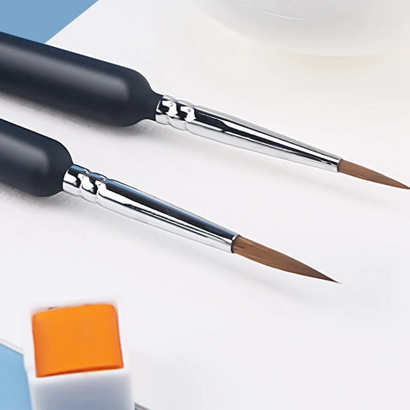 Set di pennelli per dettagli da 11 pezzi pennelli in miniatura pennelli per artisti per dettagli fini e pittura artistica