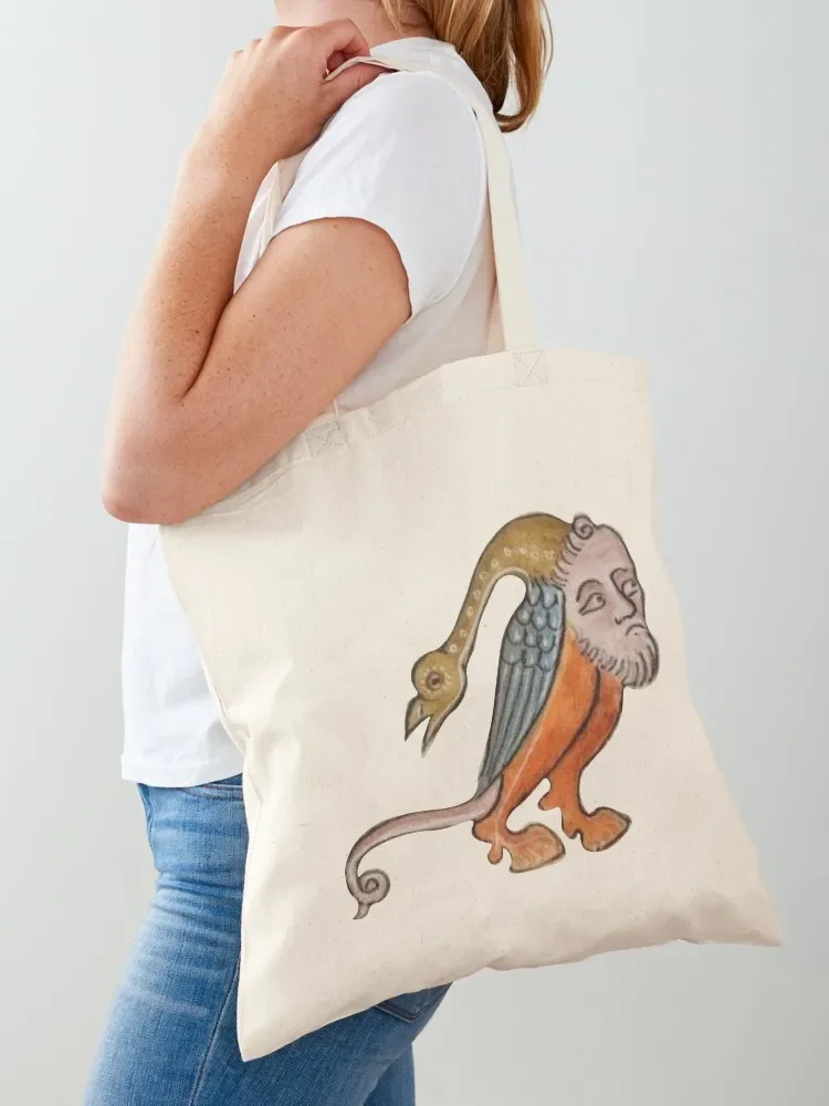 Medieval creature meme Tote Bag Handbags women Shopper bag Candy bags Tote Bag