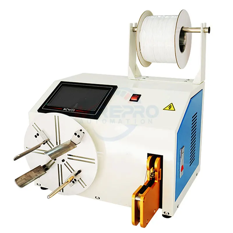 

HB-D40 wire winding and twisting tie machine cable roller winding and bundling power cord coiling and tying machine