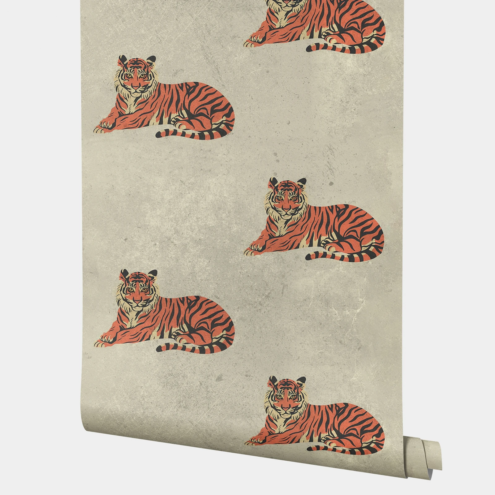 

Обои с животными, винтажные наклейки на стену с тигром, декоративный клей, обои для спальни, традиционные нетканые обои, 50*300 см