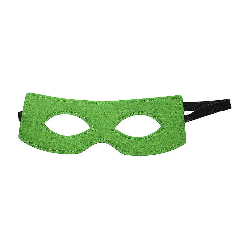 Multicolor Felt หน้ากาก Eye หน้ากากครึ่งหน้ากากผู้ใหญ่เด็ก COSPLAY Props กับริบบิ้นยืดหยุ่นสําหรับชายหญิงฮาโลวีน Masquerade PARTY