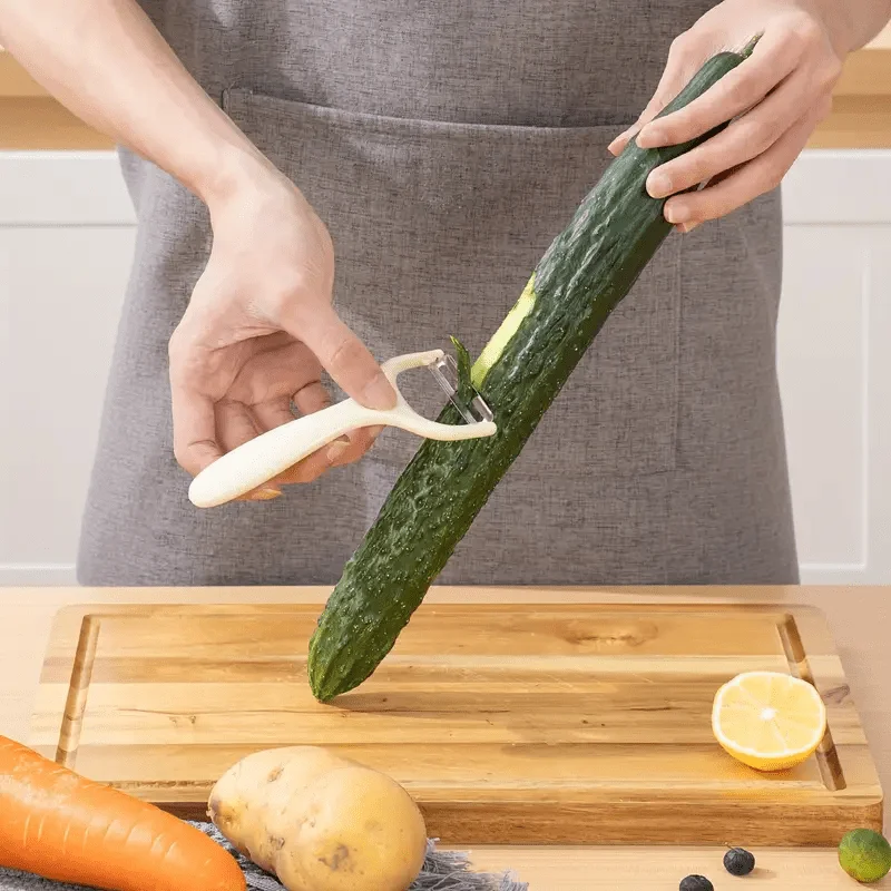 Household Plastic Peeler with Stainless Steel Blade, Fruit and Vegetable Peeler, Potato, Apple, Cucumber Peeler, Multifunctional Kitchen Peeler