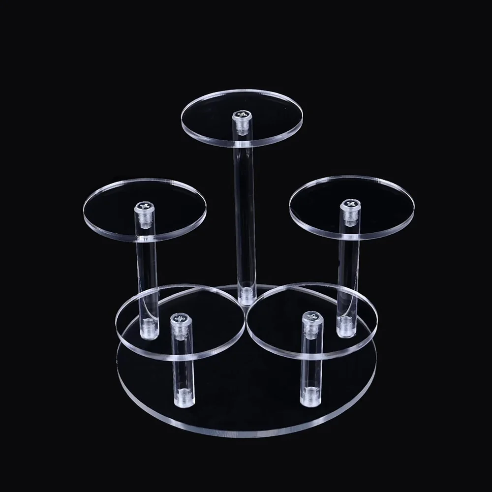 

Acrylic Clear Display Storage Holder Organizers Holder Rack Perfume Doll Blind Box Display Stand Jewelry Storage Shelf 5 Layer