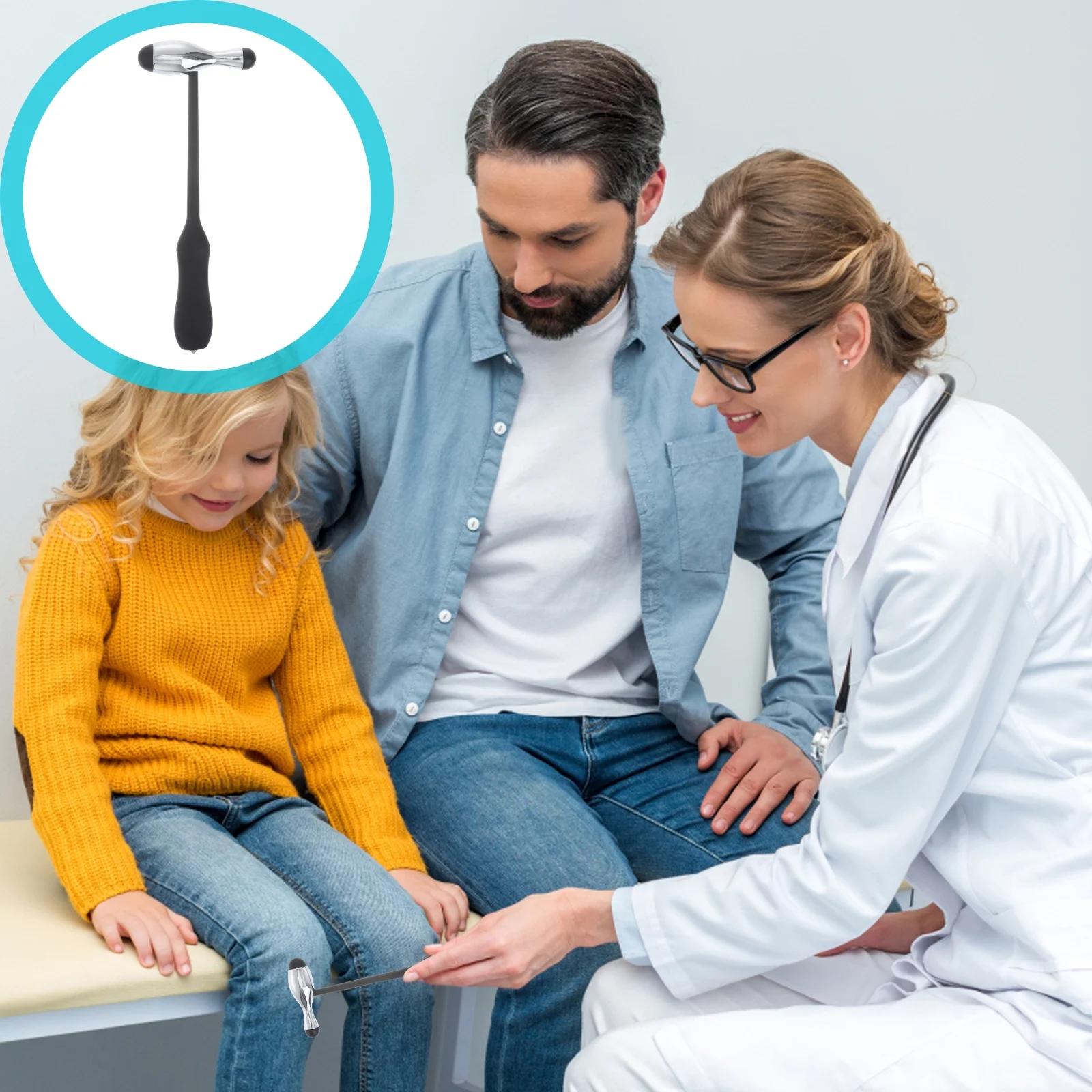 

Reflex Hammer Bowling Shaped Medical Diagnostic Tool For Neurological Testing Percussion Muscle Extension Clinic Use