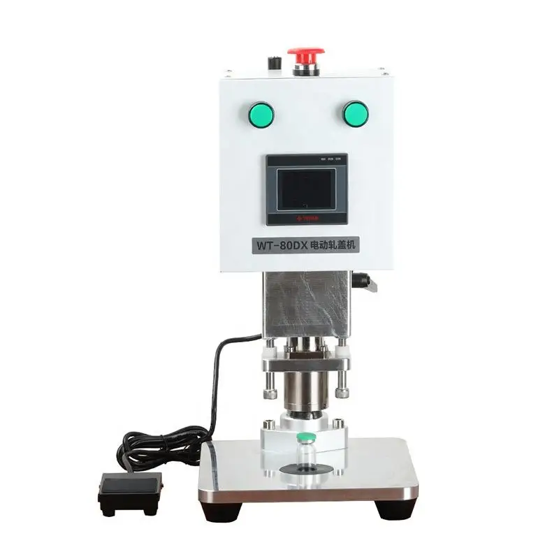 Electric Glass Vials Bottle of Sterile Powder Vial Cap Crimping Capping Machine for 13mm 15mm 20 mm Aluminum Cover