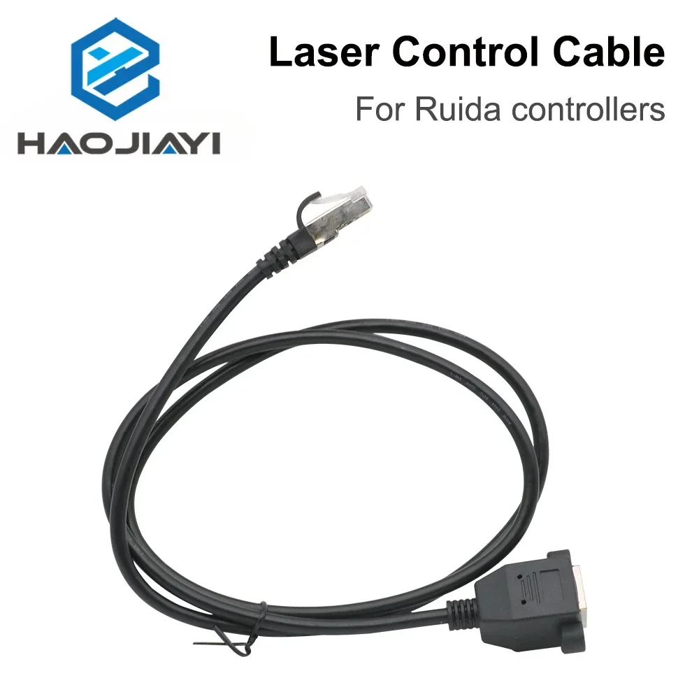 HAOJIAYI Ruida RDC6445G/S RDC6332M RDC6442S RDC6432 CO2 Kabel Pengontrol Laser Kabel Ekstensi USB Sekrup Adaptor Kabel Daya