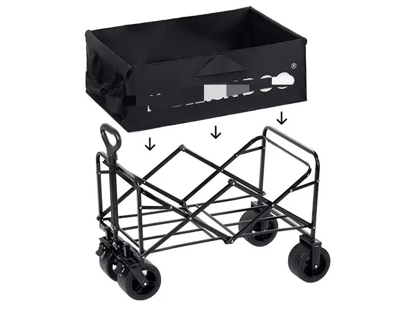 100L Large Capacity Handcart Various Styles Multifunctional Camping Vehicle Outdoor Beach Leisure Vehicle Barbecue