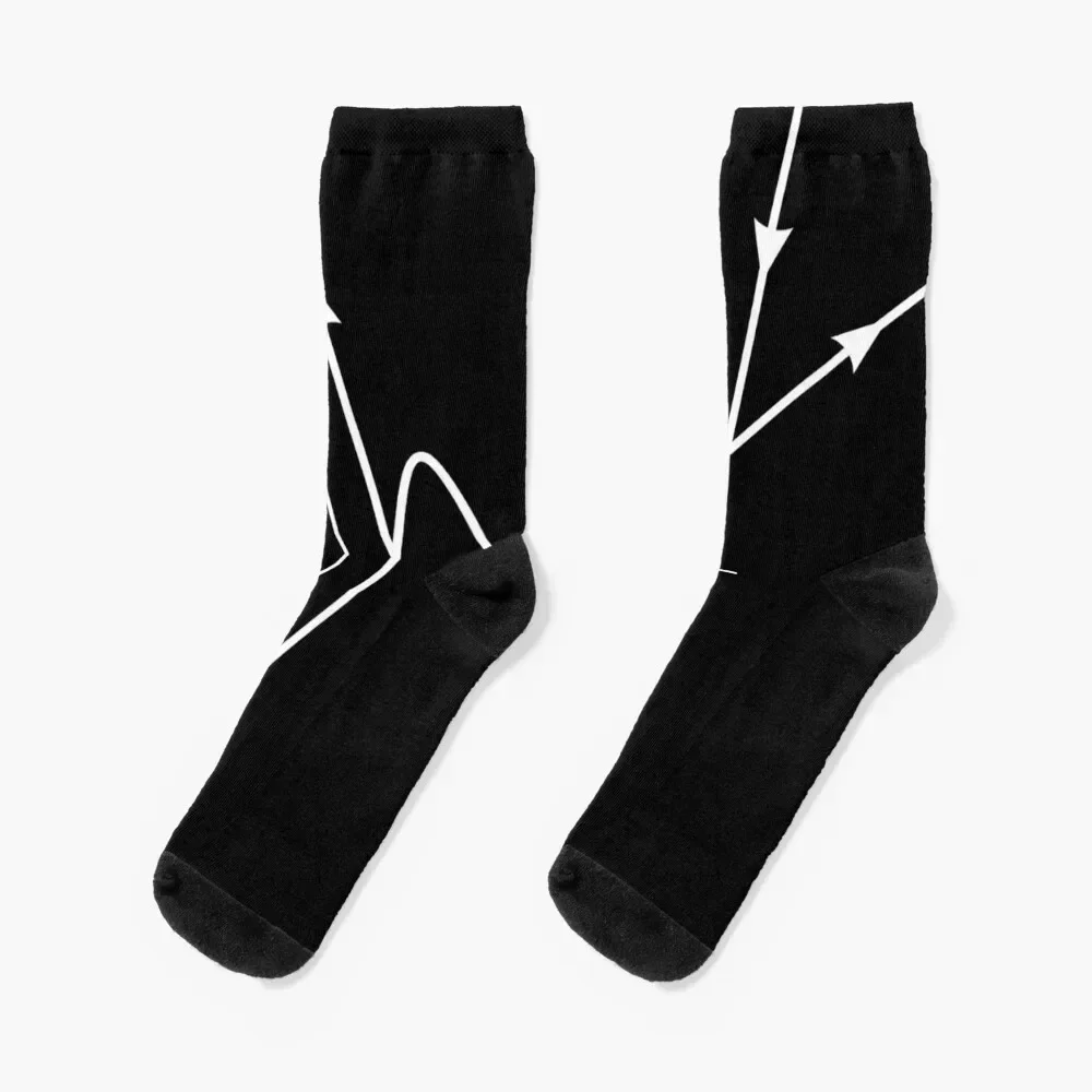 

Feynman diagram, proton neutron scattering dark version Socks Stockings winter gifts Run Socks Girl Men's