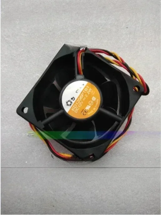 KD1206PTB1 Taiwan 12v three wire cooling fan 6025 6cm ball bearing